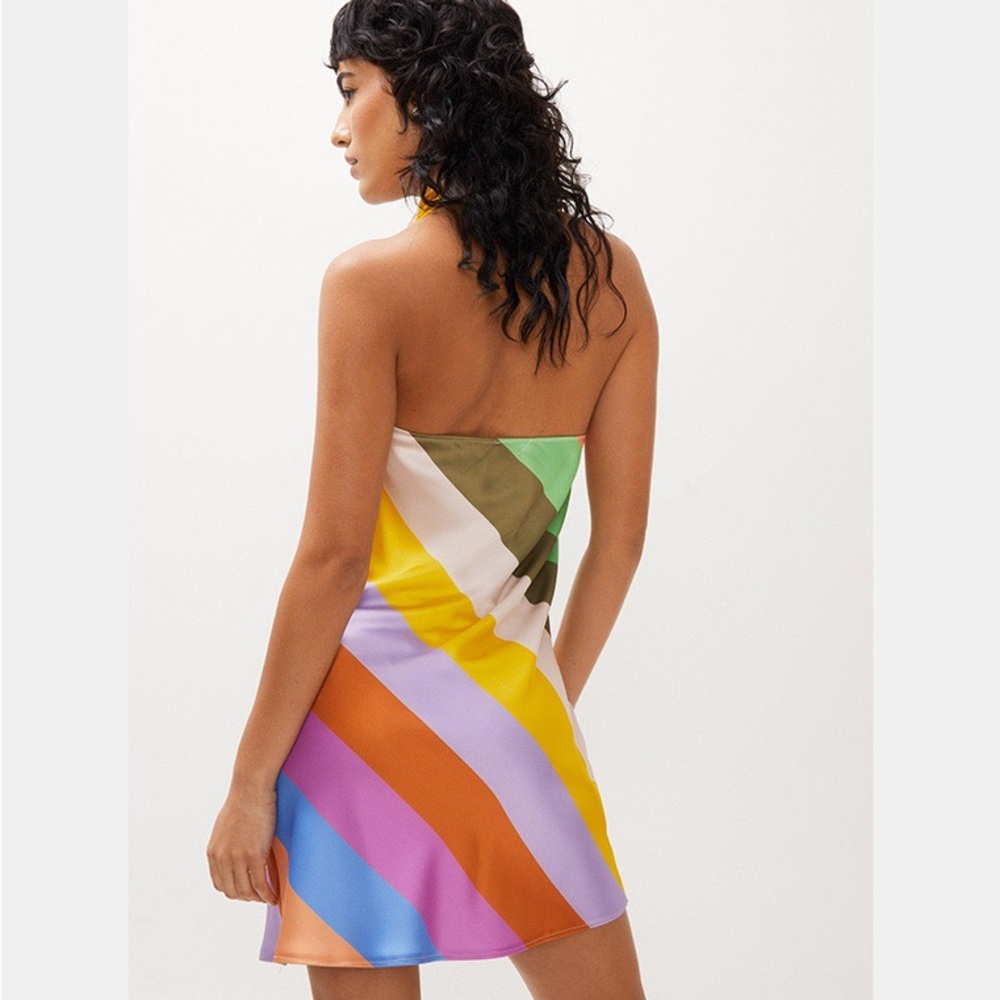 Nasty Gal Colorful Striped Mini Dress - Picture 2 of 9